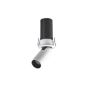 M9136  Garda Mini Retractable Recessed Swivel Spotlight, 5W, 2700K, 310lm, White, Cut Out: 35mm, Driver Included, 3yrs Warranty